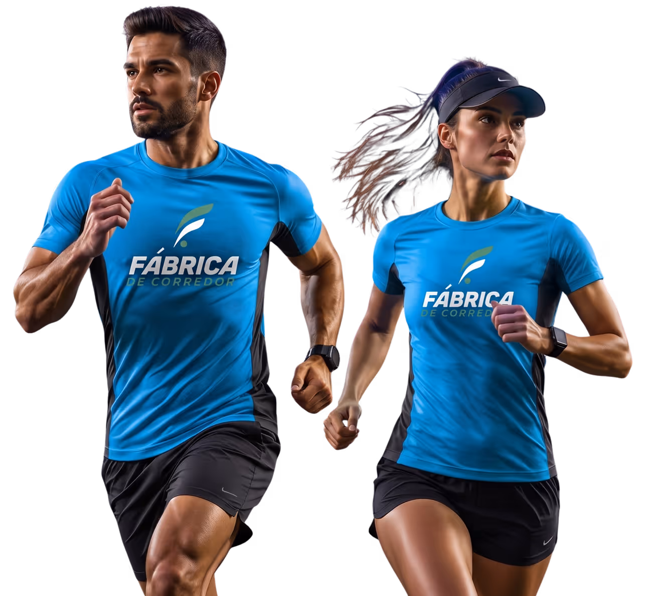Detalhe da Sprint Dry Race — estampa frontal
